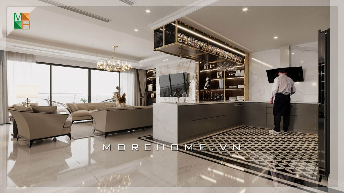 Bộ sofa phòng khách đẹp, sang trọng biến không gian phòng khách trở nên cao cấp hơn.