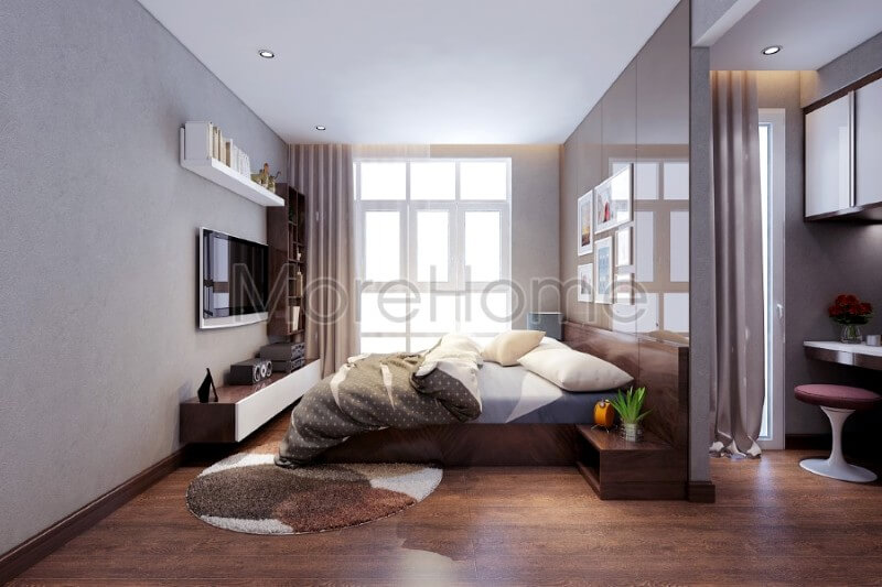 Thiết kế nội thất phòng ngủ chung cư đẹp Mẫu thiết kế nội thất chung cư đẹp