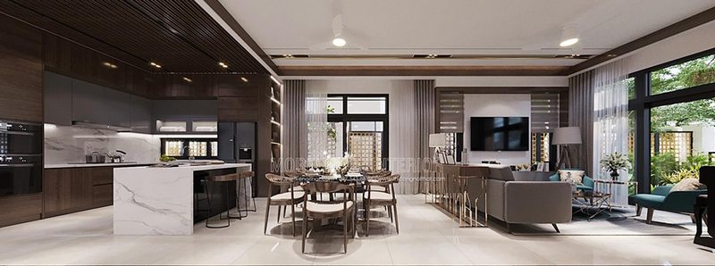 Công trình thiết kế nội thất biệt thự luxury tại dự án Starlakr Tây Hồ Hà Nội