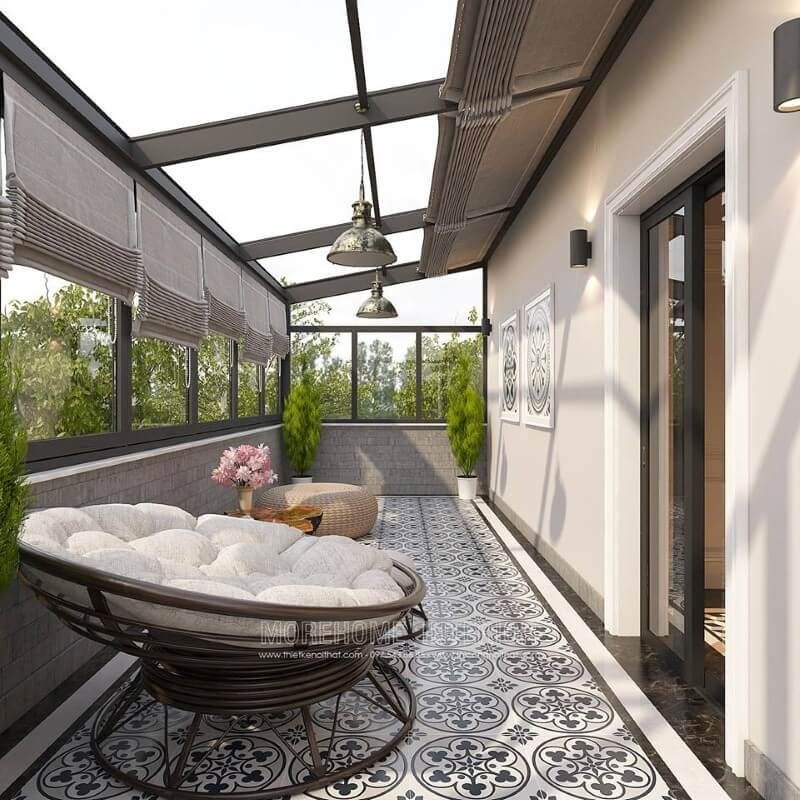 Bố trí ban công đẹp, sáng tạo cho biệt thự, nhà phố.