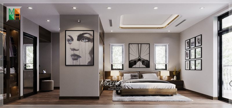 Mẫu thiết kế phòng ngủ với nội thất gỗ công nghiệp hiện đại cho chung cư, nhà phố, biệt thự
